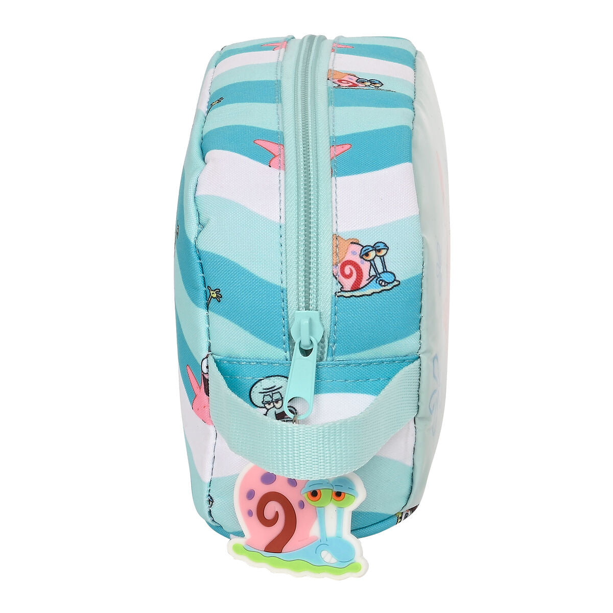 Portamerenda Termico Spongebob Stay positive Azzurro Bianco (21.5 x 12 x 6.5 cm)