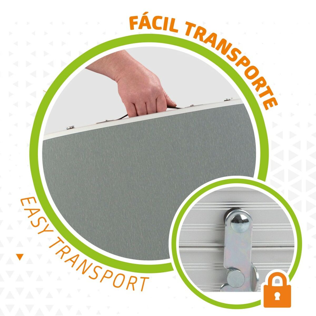 Tavolo Pieghevole Aktive 149 x 71,5 x 80 cm Pieghevole Da campeggio