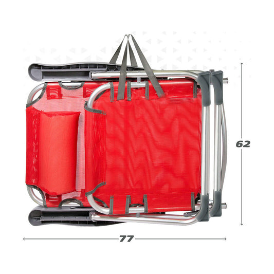Sedia da Spiaggia Colorbaby Rosso 48 x 60 x 90 cm