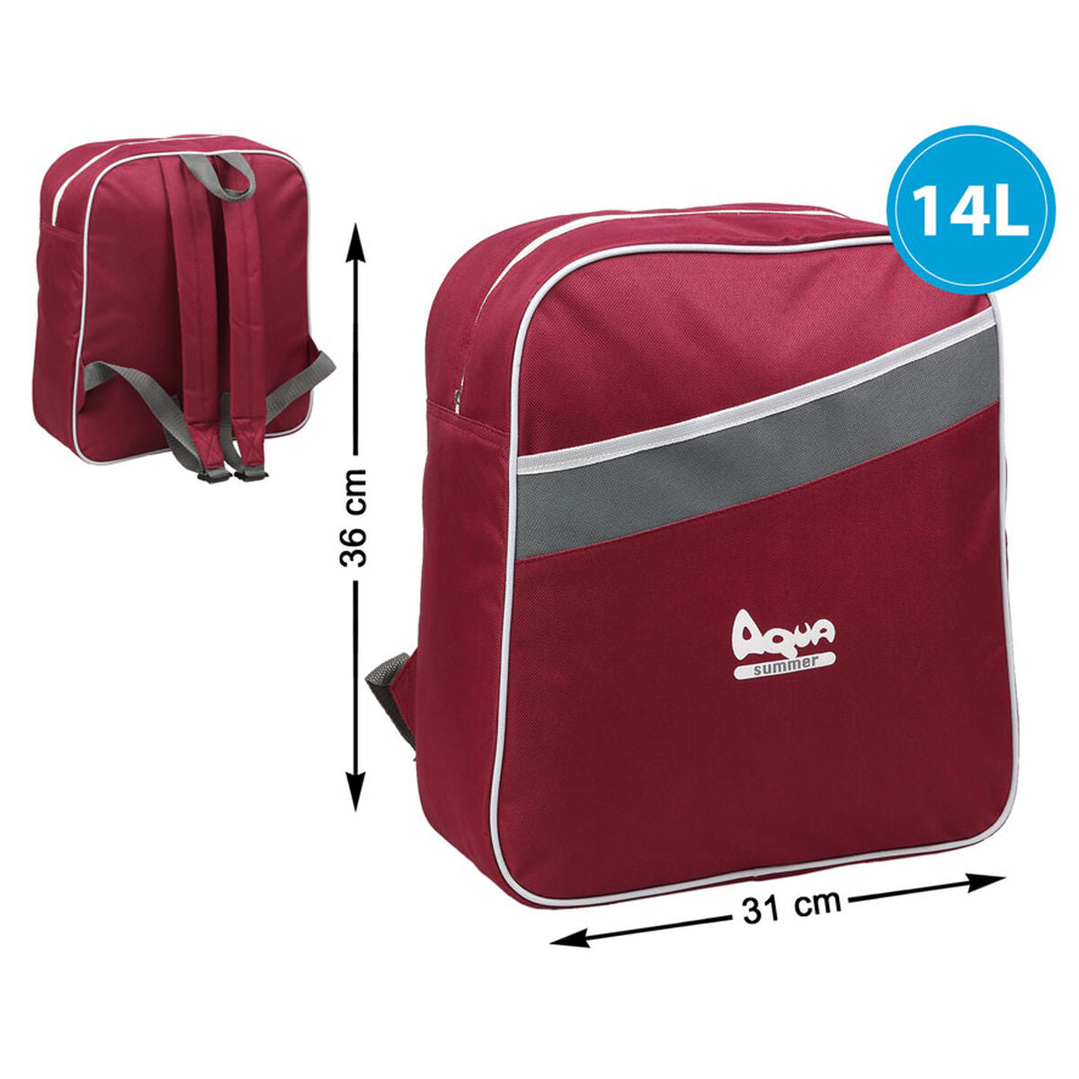Zaino Refrigerante 31 x 13 x 36 cm Rosso