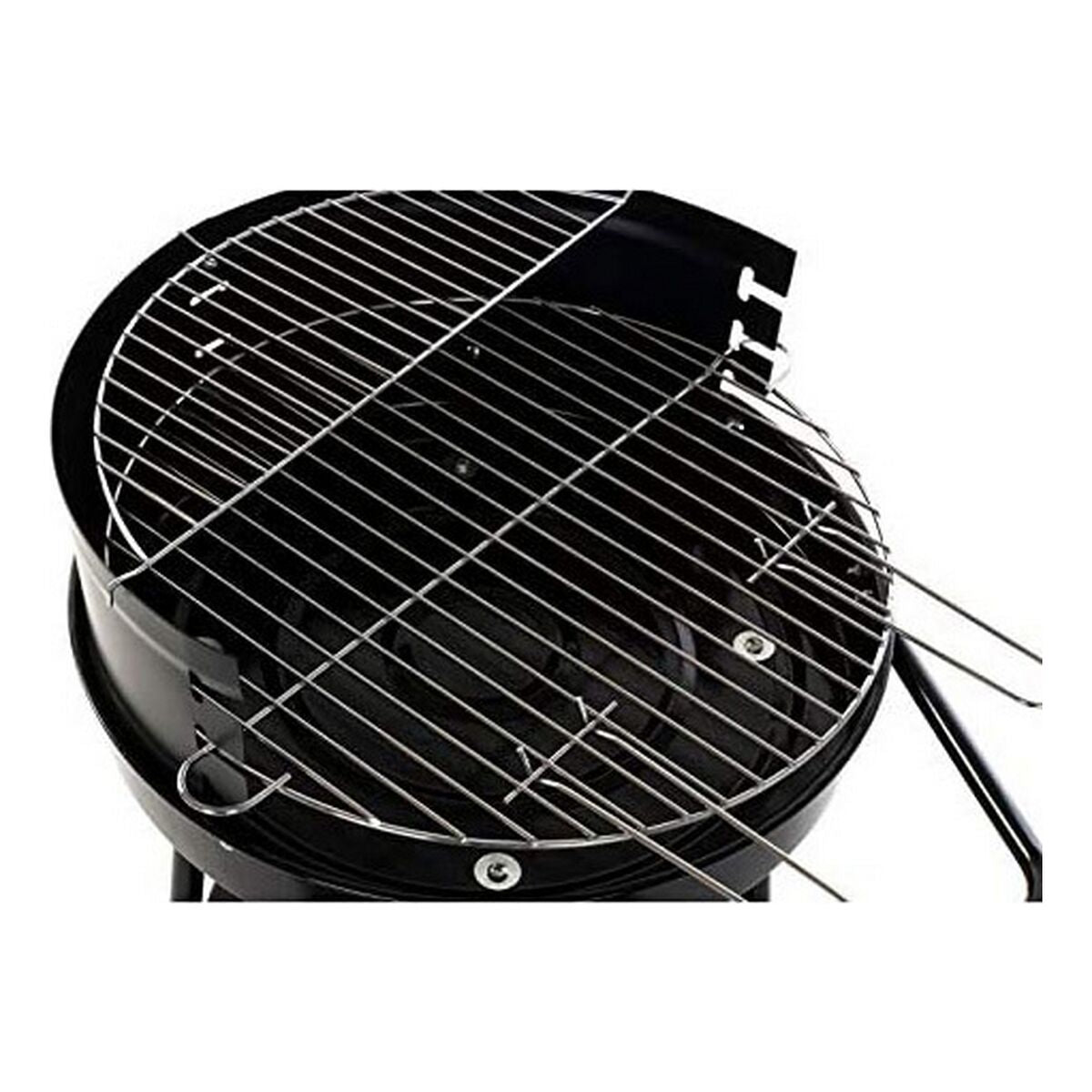 Barbecue a Carboni con Ruote DKD Home Decor Nero Metallo Plastica 59 x 49,5 x 82 cm