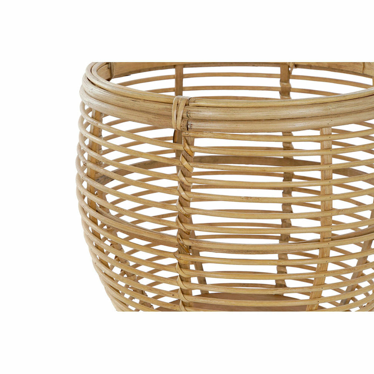 Vaso DKD Home Decor Marrone Rattan (32 x 32 x 70 cm)