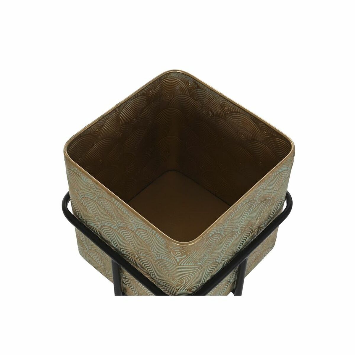 Set di vasi da fiori DKD Home Decor Metallo 34 x 34 x 76 cm (2 Unità)