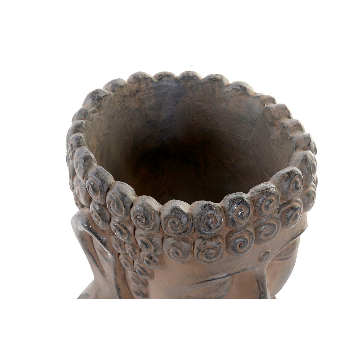 Vaso DKD Home Decor 26 x 25 x 30 cm Fibra di Vetro Buddha