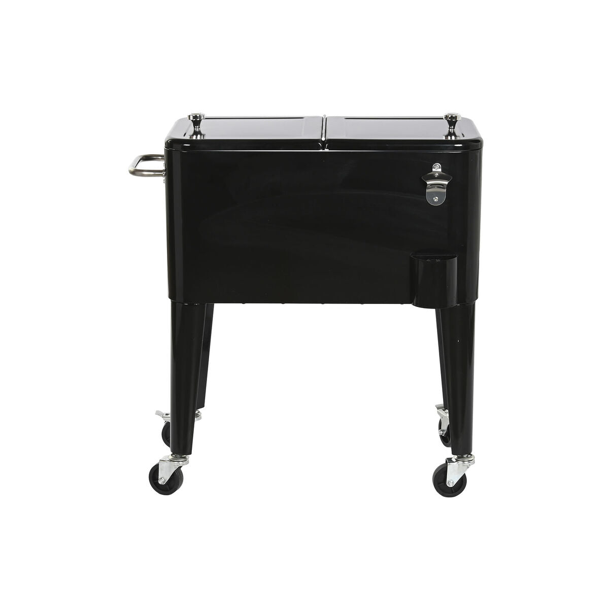 Frigo Portatile DKD Home Decor 74 x 43 x 83 cm Nero Acciaio Alluminio polipropilene 56 L