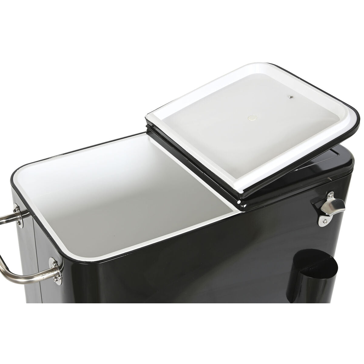 Frigo Portatile DKD Home Decor 74 x 43 x 83 cm Nero Acciaio Alluminio polipropilene 56 L