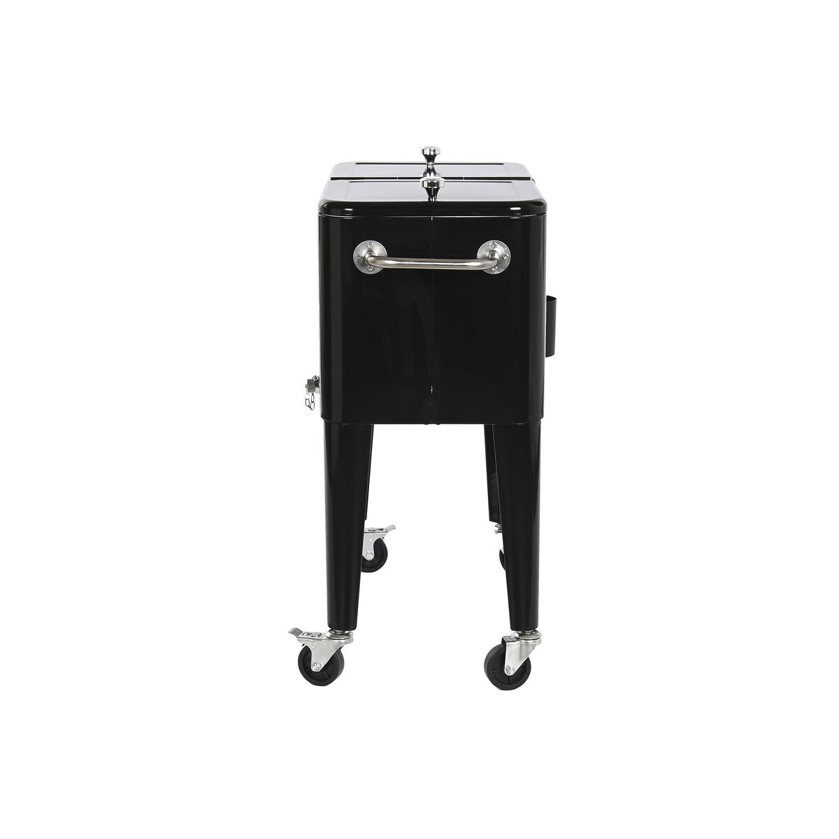 Frigo Portatile DKD Home Decor 74 x 43 x 83 cm Nero Acciaio Alluminio polipropilene 56 L