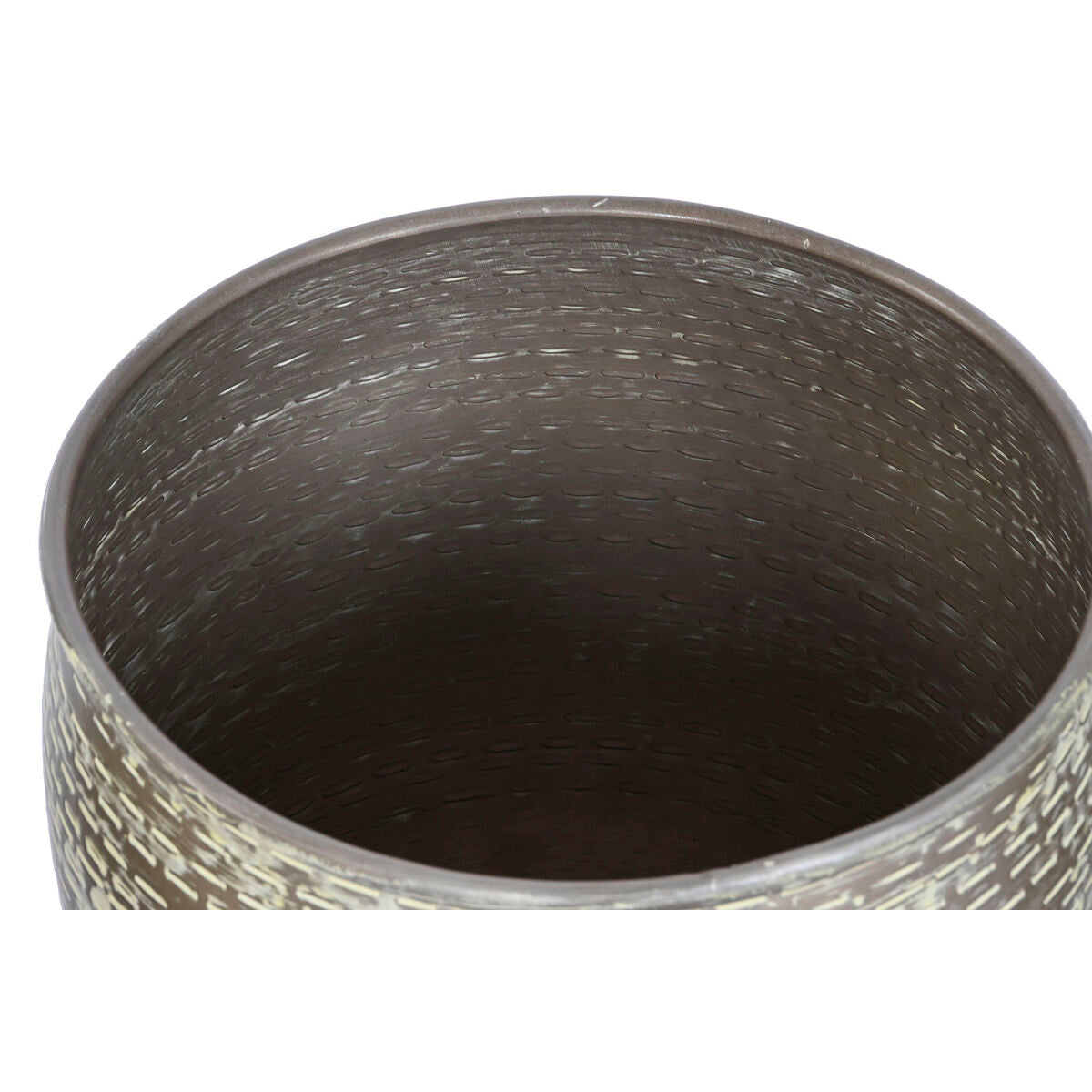 Set di vasi da fiori Home ESPRIT Verde Alluminio 39 x 39 x 33 cm