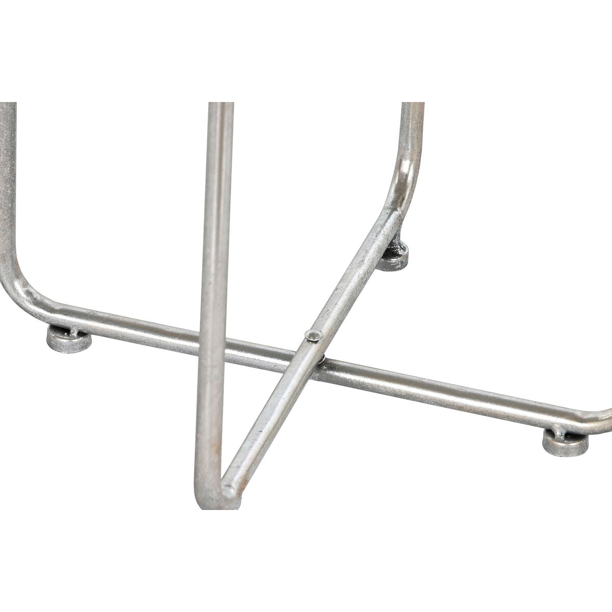 Set di vasi da fiori Home ESPRIT Argentato Metallo Moderno 34 x 34 x 93 cm