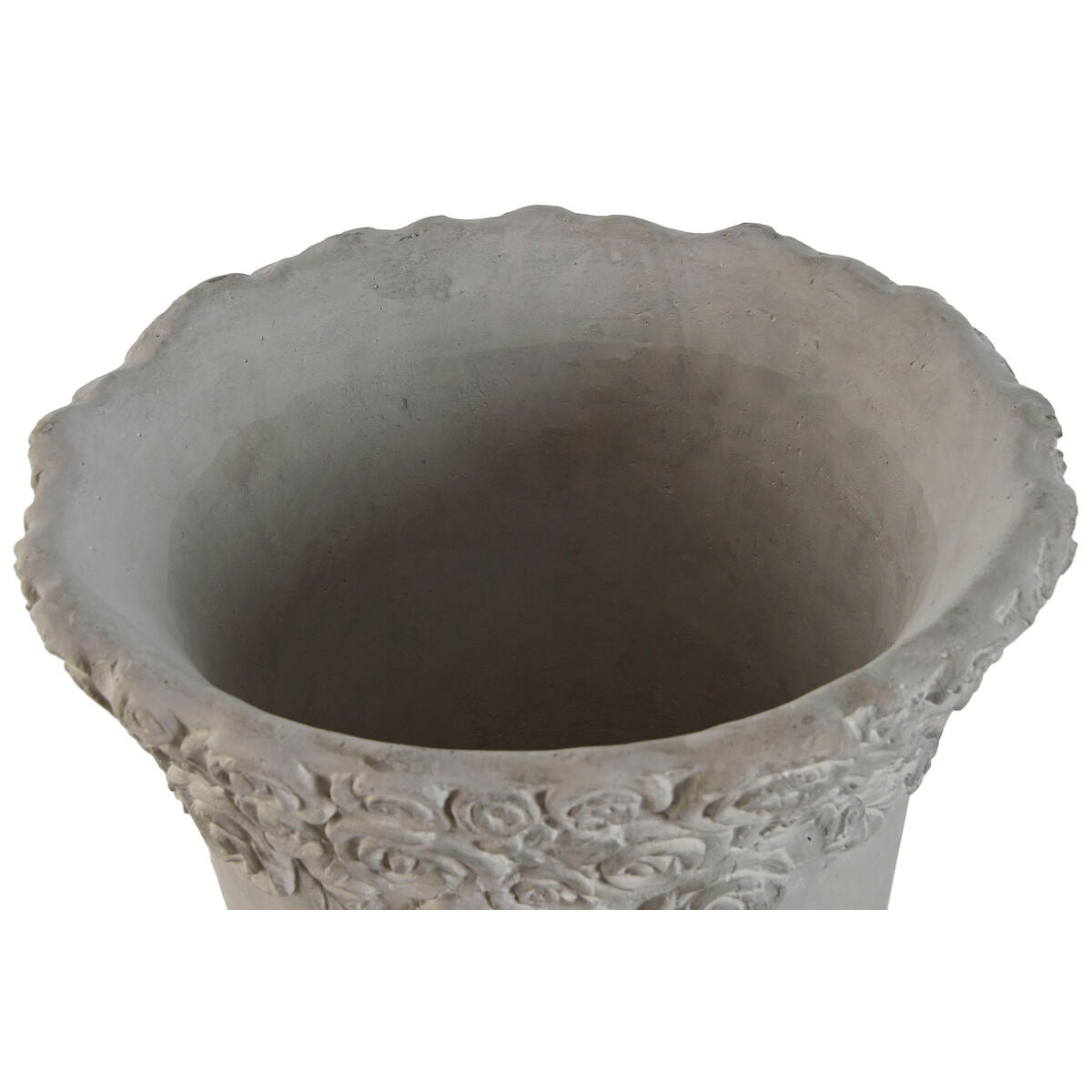 Vaso Home ESPRIT Bianco Cemento Romantico Consumato 31 x 31 x 49 cm
