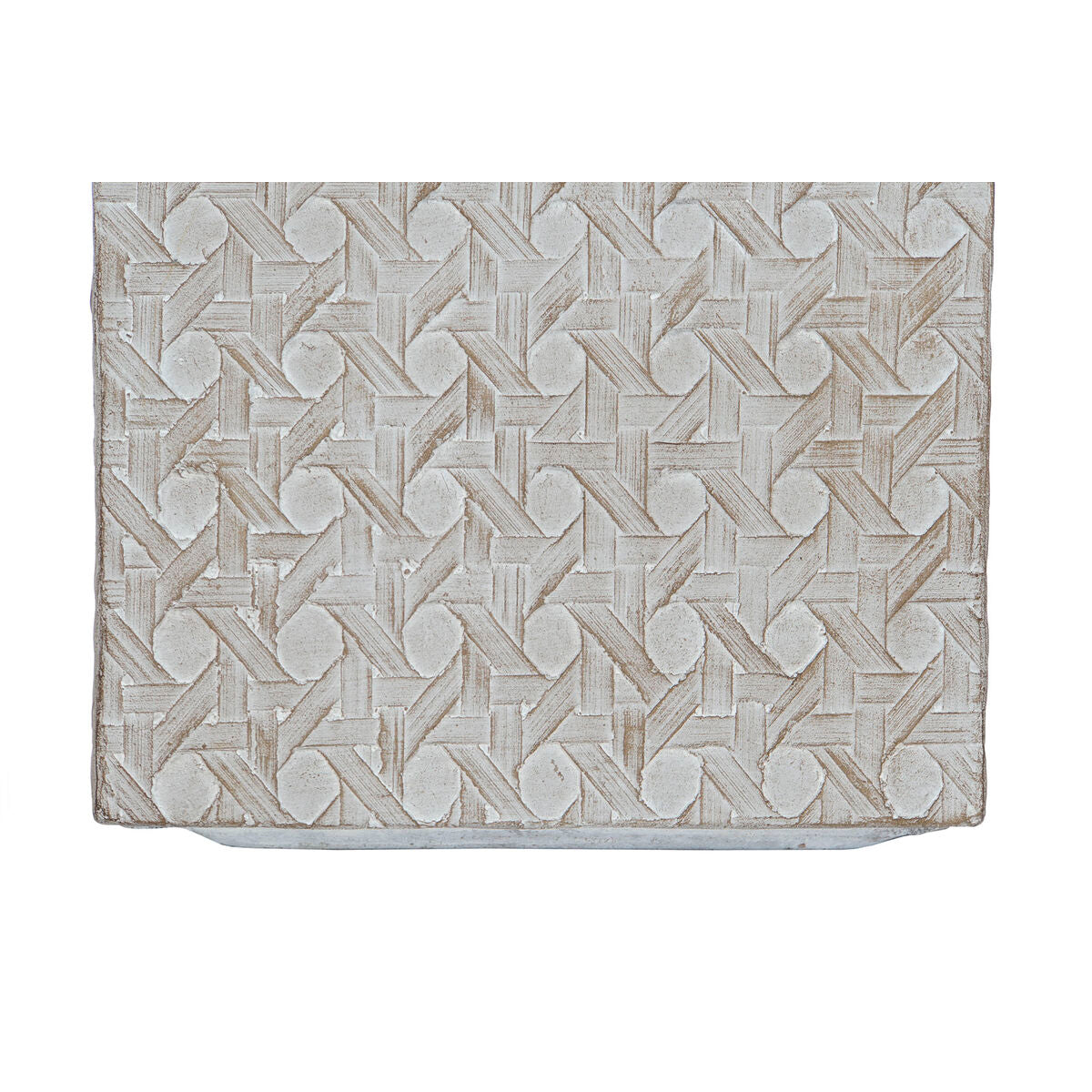Set di vasi da fiori Home ESPRIT Beige Fibra di Vetro Magnesio 44,5 x 44,5 x 42,5 cm (4 Unità)