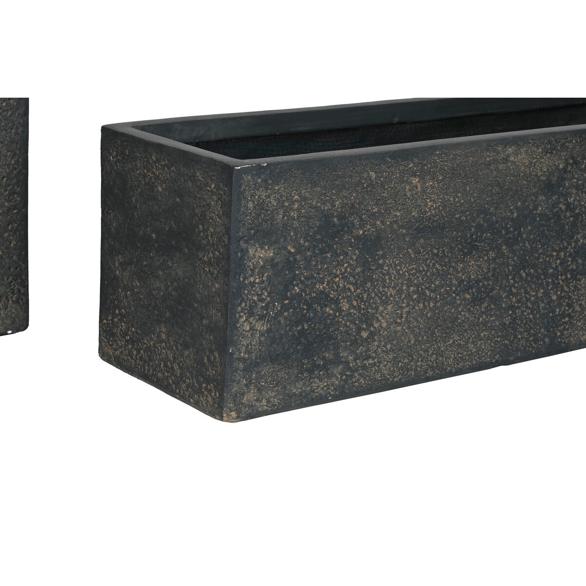 Set di vasi da fiori Home ESPRIT Grigio Fibra Magnesio 78 x 30 x 30 cm