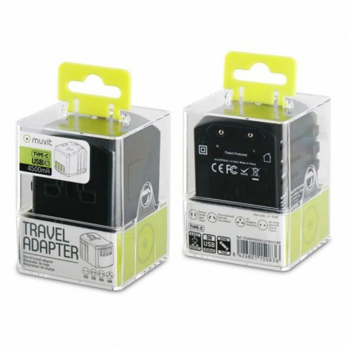 Adattatore di Corrente Muvit Universal USB USB-C