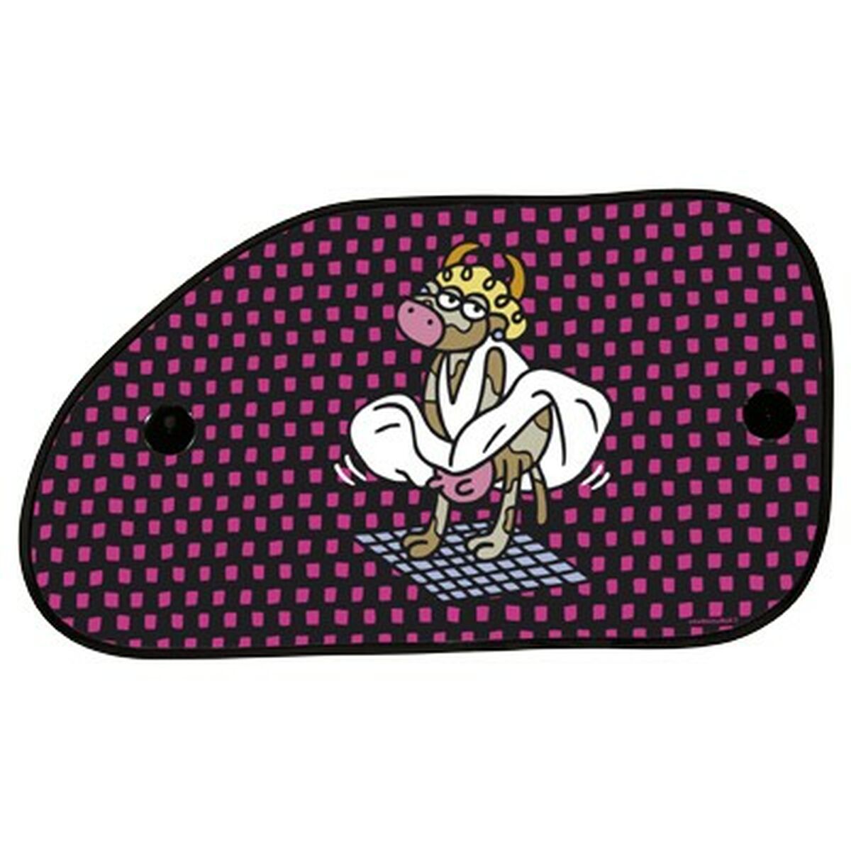 Parasole laterale Kukuxumusu Kuku Pepita Rosa Nero 65 x 38 cm 2 Pezzi
