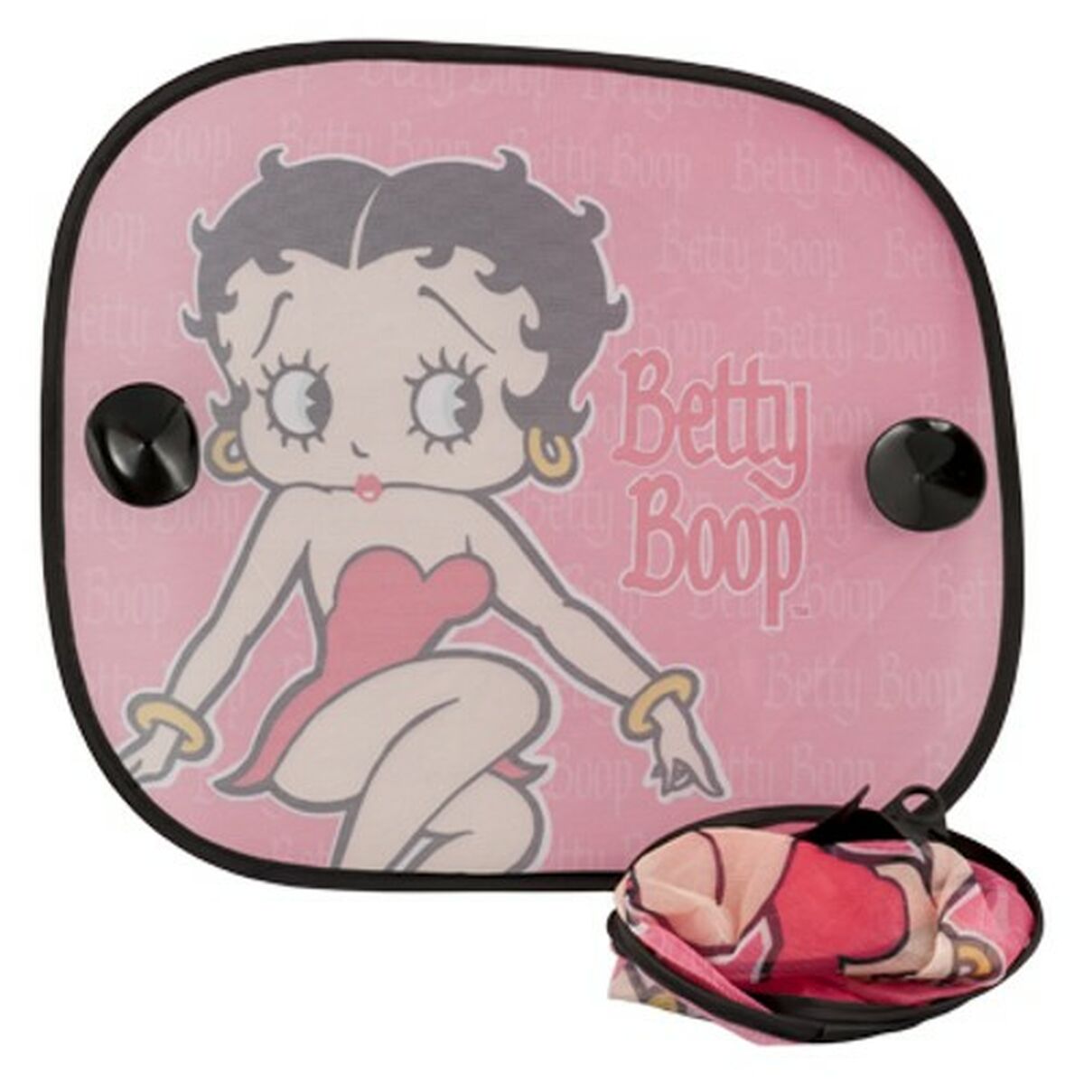 Parasole laterale Betty Boop BB1041P Rosa 2 Pezzi