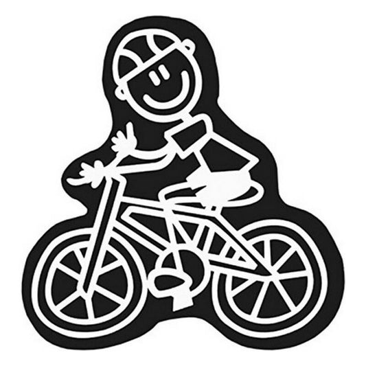 Adesivo per Auto Family Uomo Bicicletta
