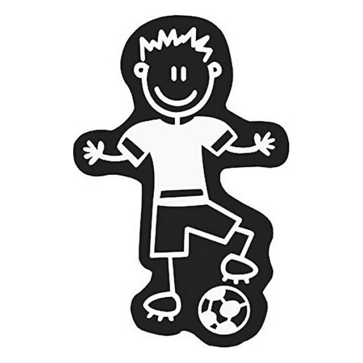 Adesivo per Auto Family Uomo Pallone da Calcio