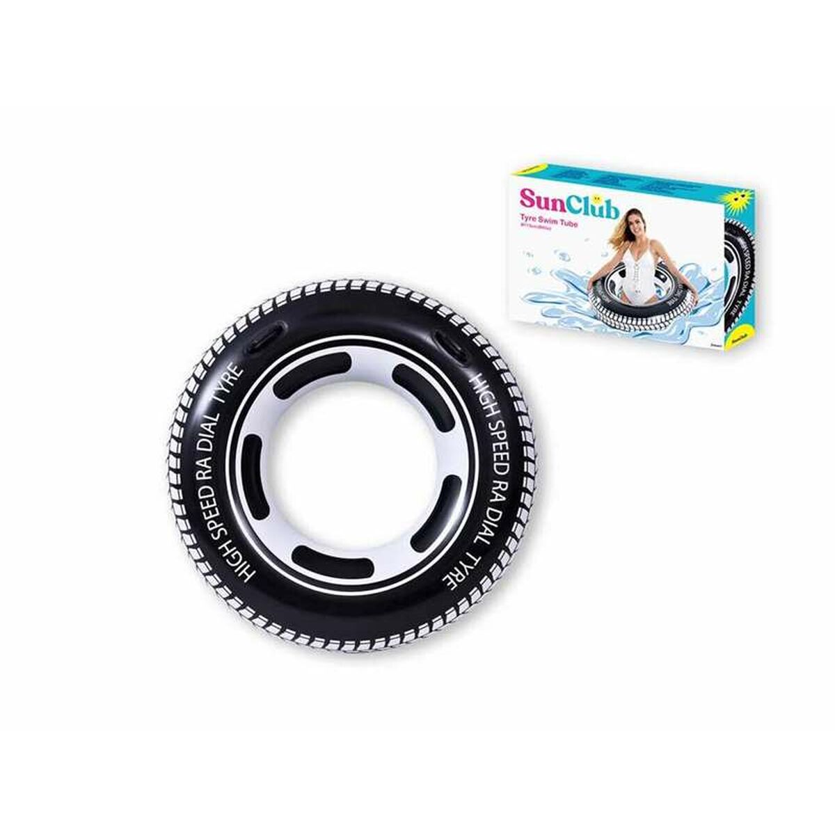 Galleggiante Gonfiabile SunClub Circolare Pneumatico Ø 115 cm