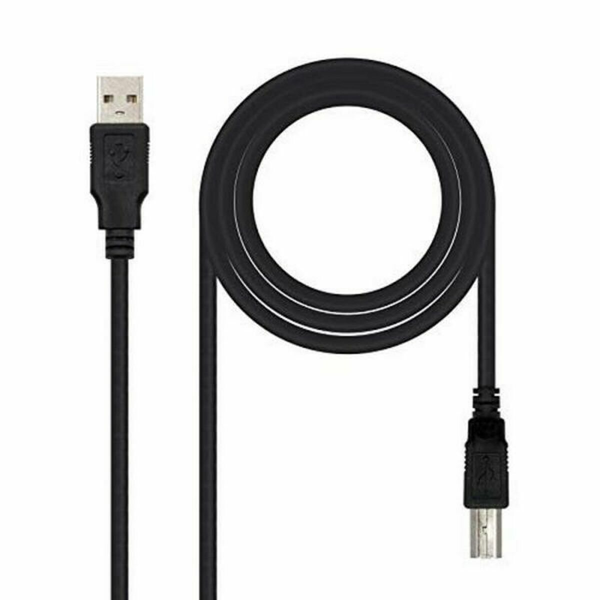 Cavo USB A con USB B NANOCABLE CABLE USB 2.0 IMPRESORA, TIPO A/M-B/M, NEGRO, 3.0 M 3 m Nero