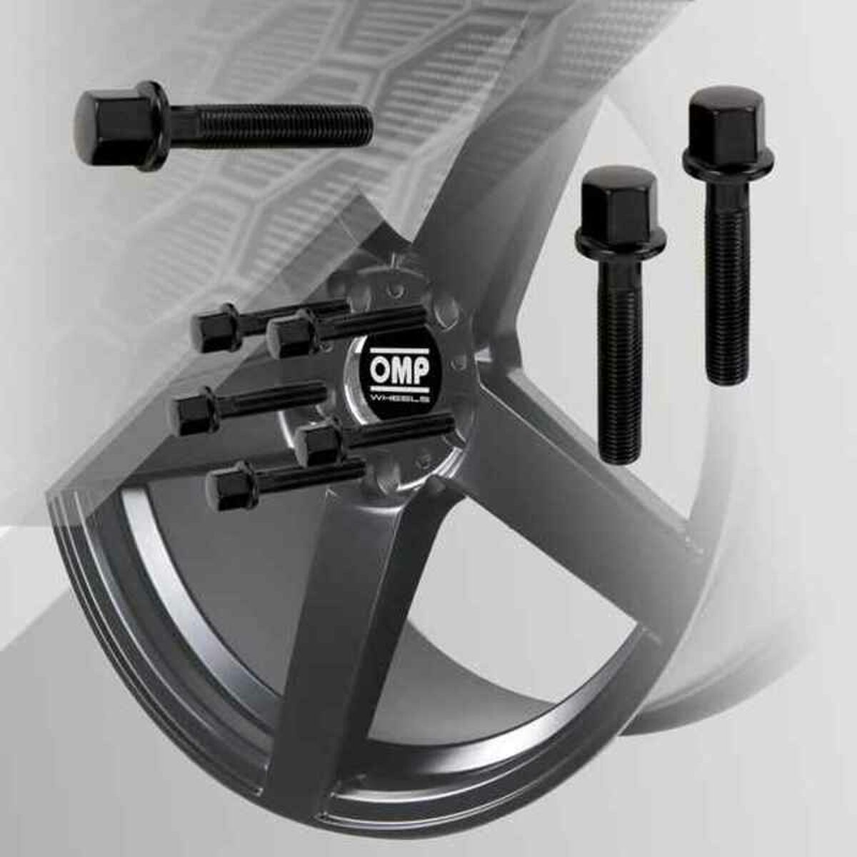 Kit di viti OMP OMPS09641201 M12 x 1,50 Nero