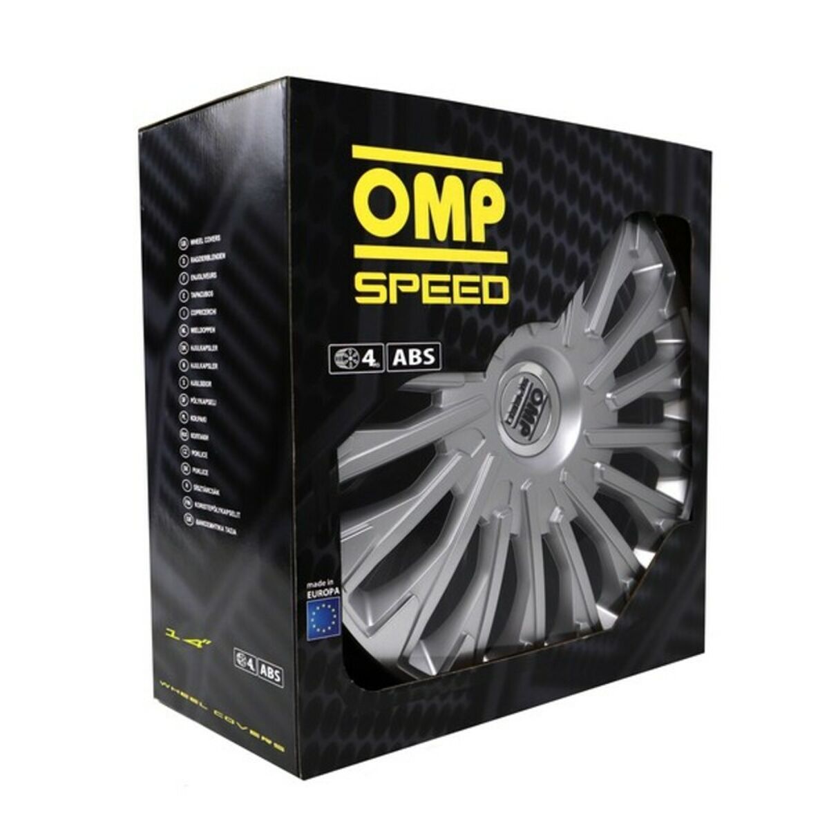 Coprimozzi OMP Stinger Speed Argentato 14" (4 uds)
