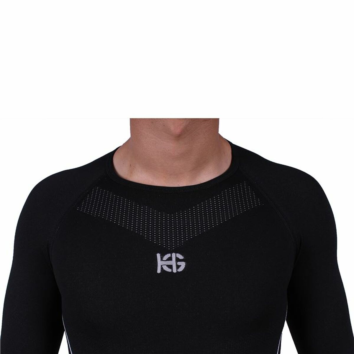 Maglia a Maniche Lunghe Uomo Sport Hg Sandsock Nero