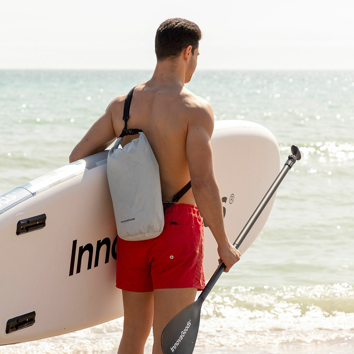 Borsa Ermetica Sportiva Impermeabile Drysal InnovaGoods 10 L Grigio PVC (Ricondizionati A)