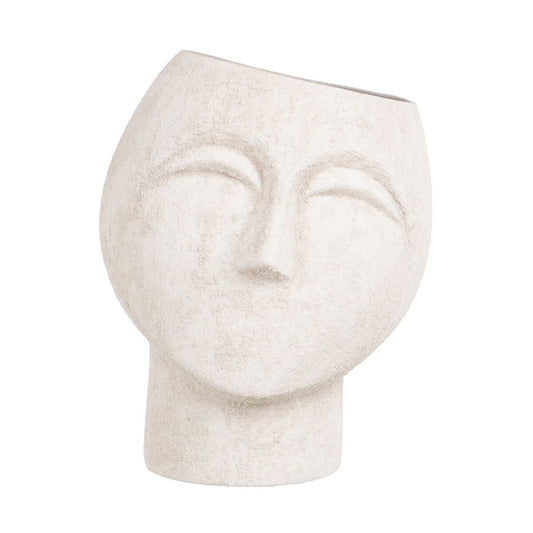 Vaso 26 x 26 x 28 cm Ceramica Crema