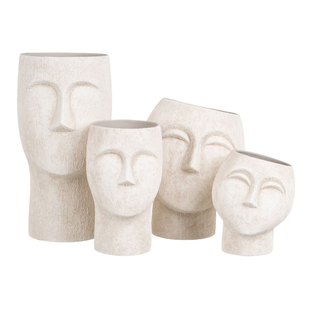 Vaso 26 x 26 x 28 cm Ceramica Crema