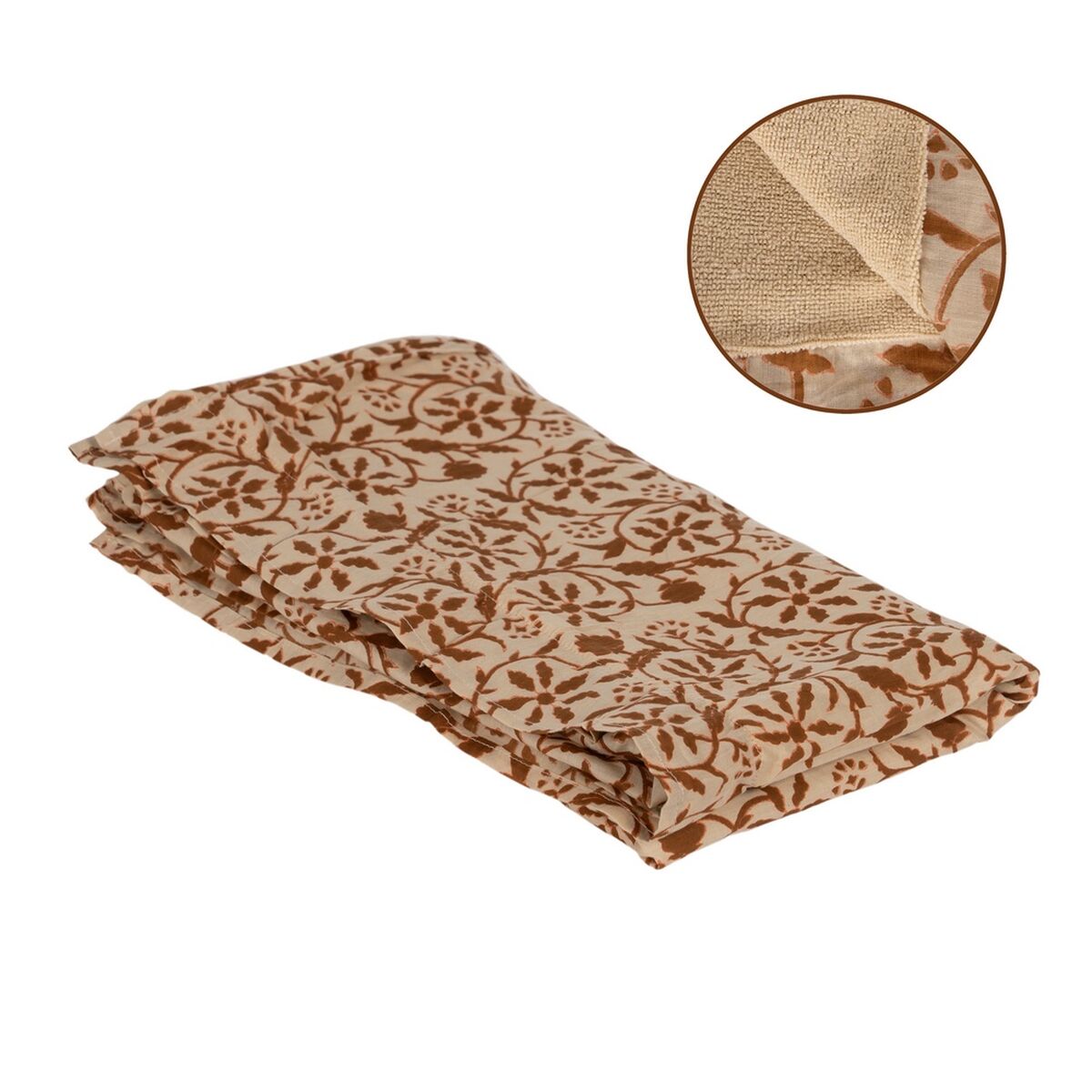 Pareo Asciugamano Marrone Beige Cotone 90 x 180 cm