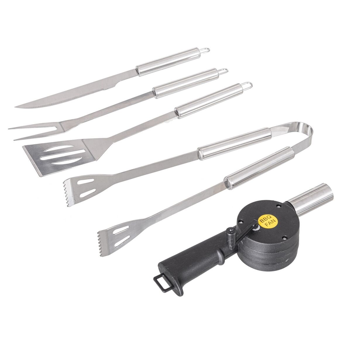 Kit di Utensili per Barbecue con Custodia Acciaio inossidabile 37 x 15 x 8 cm