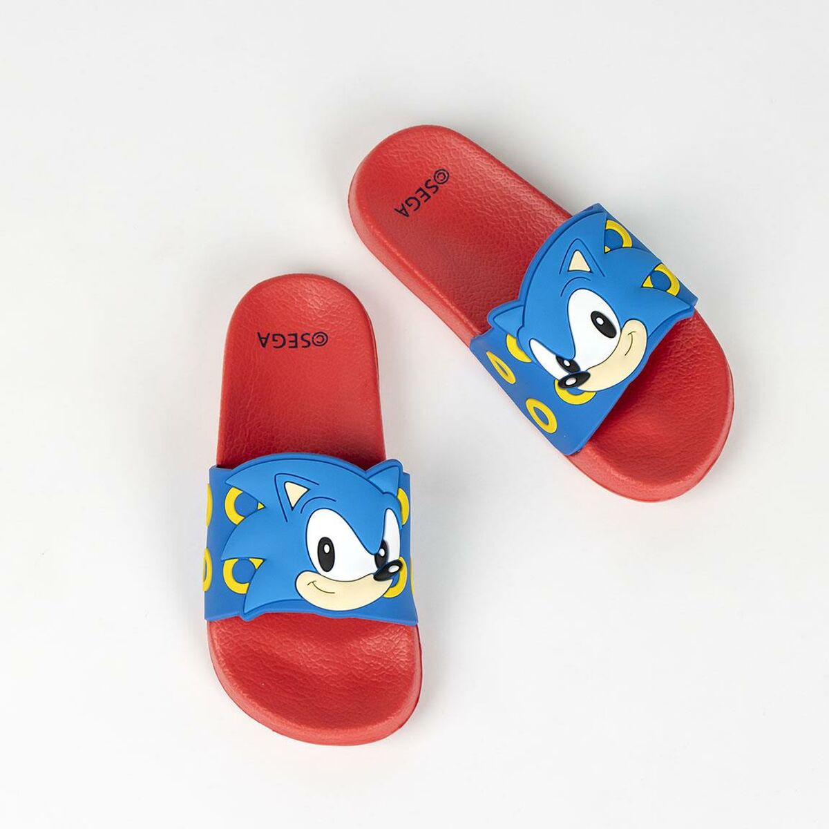 Ciabatte per Bambini Sonic Azzurro Rosso