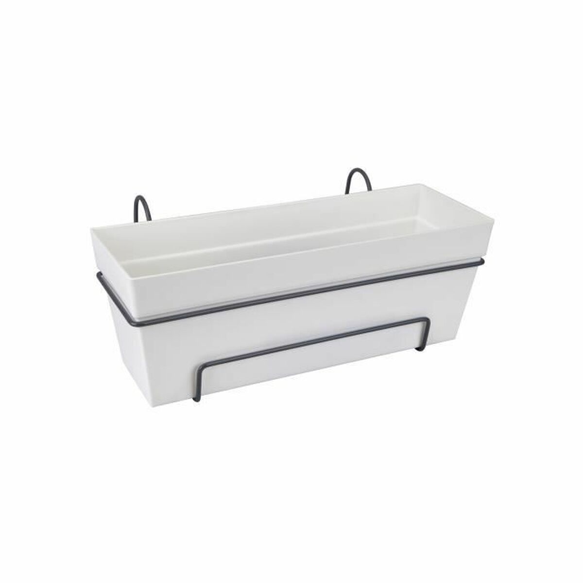Vaso Elho Bianco polipropilene Plastica Rettangolare 50 cm