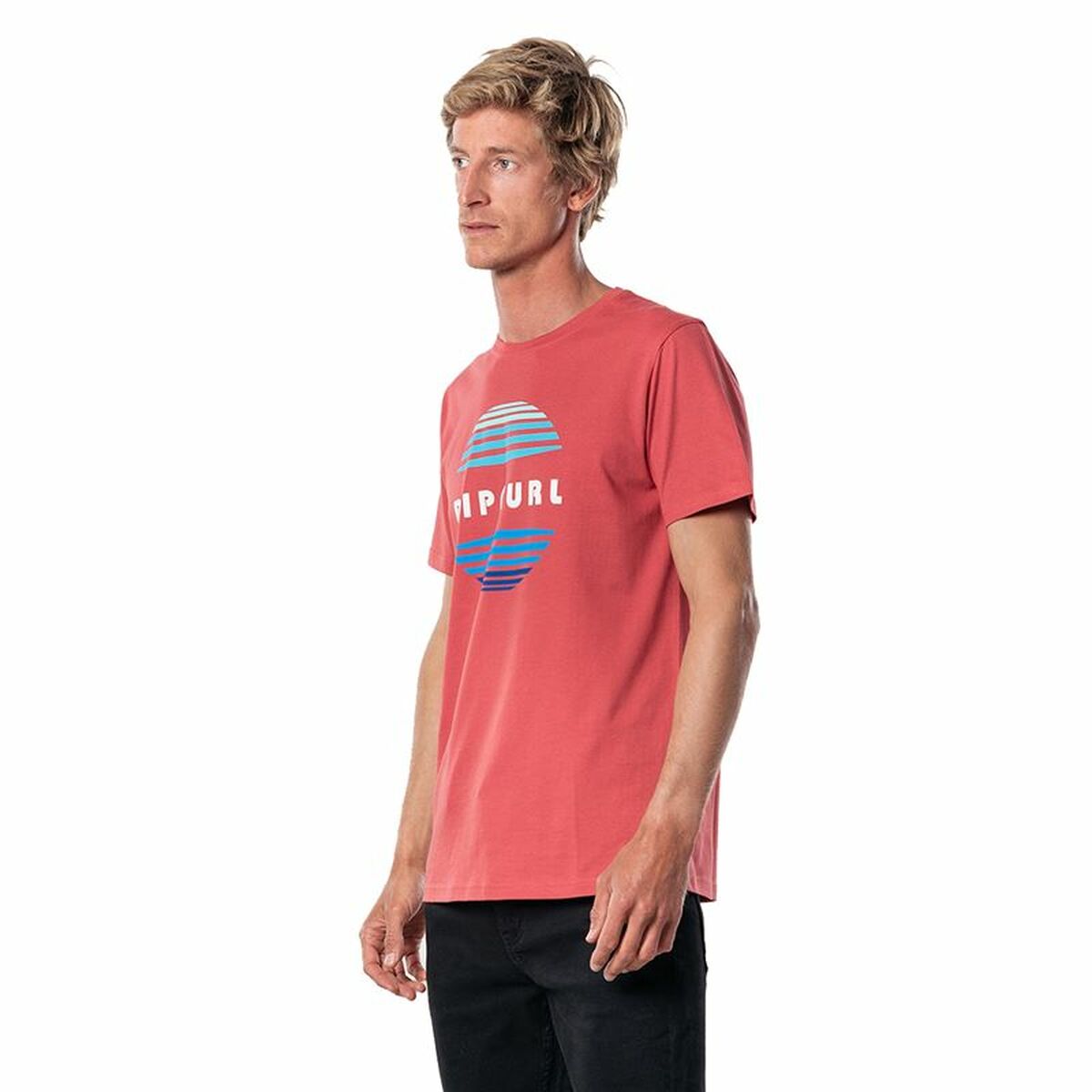 Maglia a Maniche Corte Uomo Rip Curl El Mama Rosso