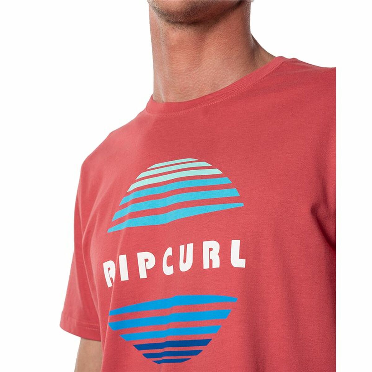 Maglia a Maniche Corte Uomo Rip Curl El Mama Rosso