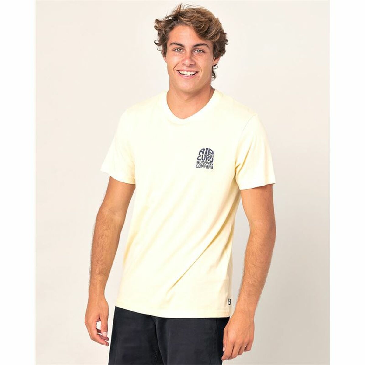 Maglia a Maniche Corte Uomo Rip Curl  Sport  Giallo