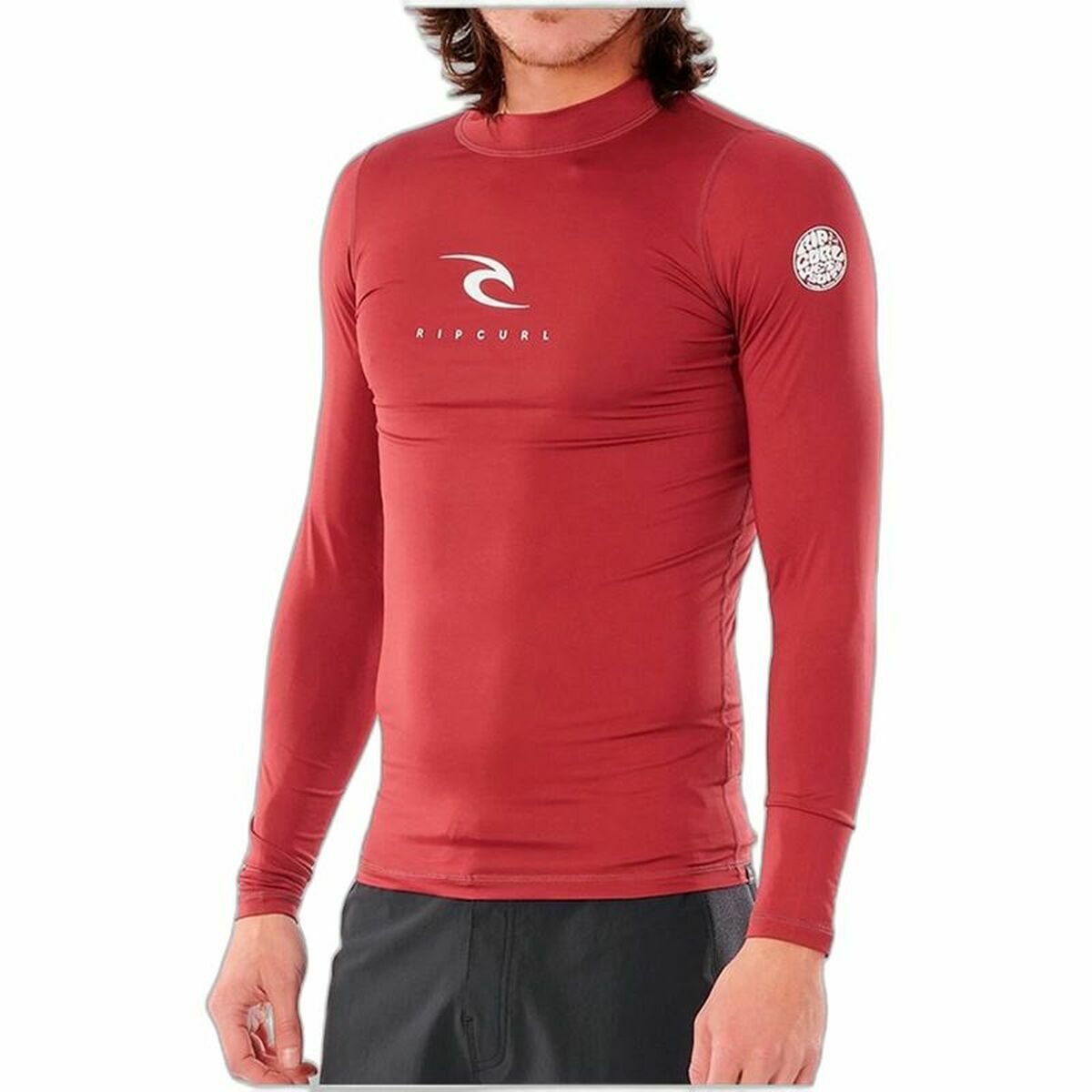 T-shirt da Bagno Rip Curl  Corps Rosso Cremisi Uomo
