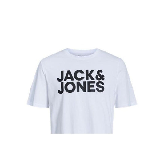 Maglia a Maniche Corte Uomo Jack & Jones JJECORP LOGO TEE 12151955 Bianco