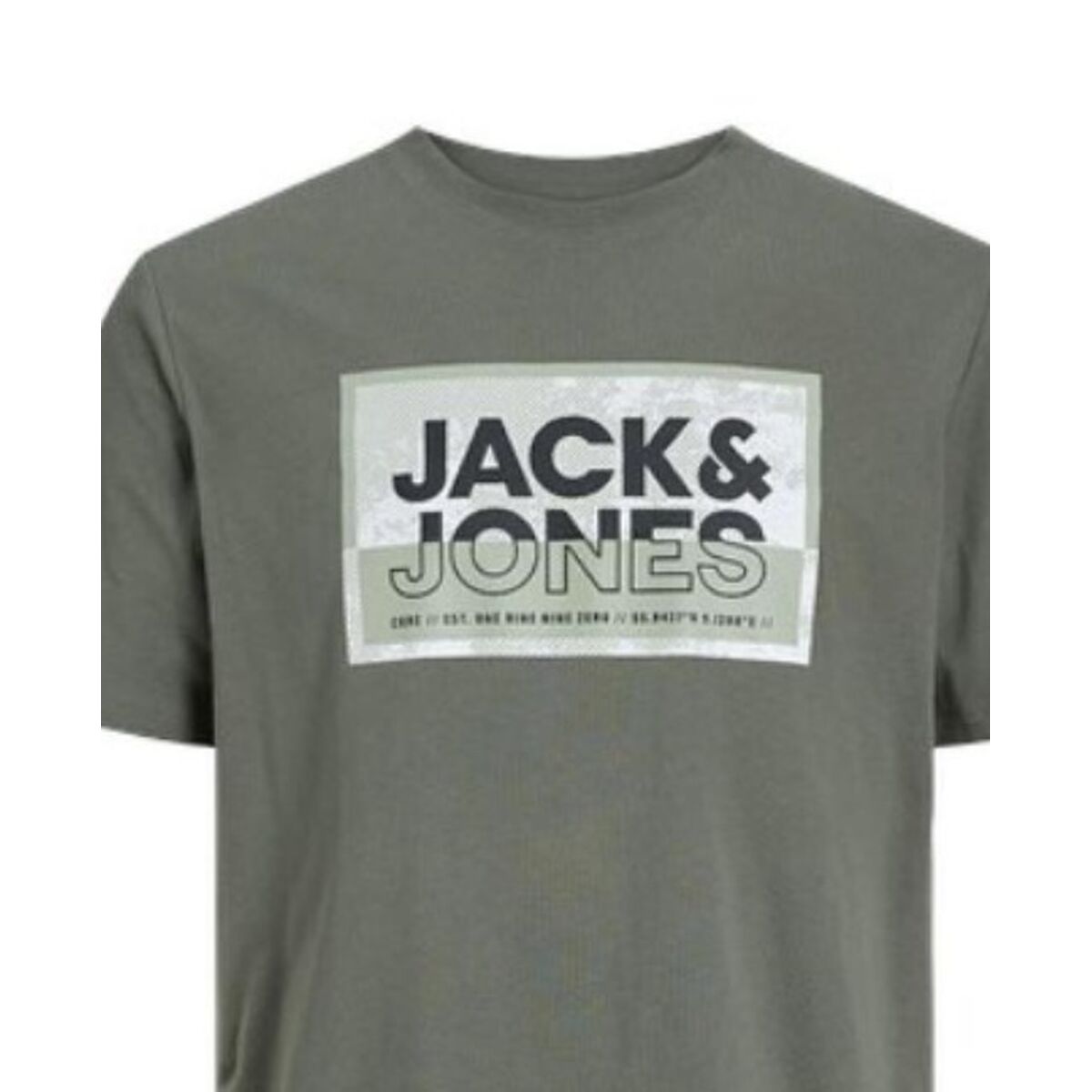 Maglia a Maniche Corte Uomo Jack & Jones JCOLOGAN TEE SS 12253442  Verde