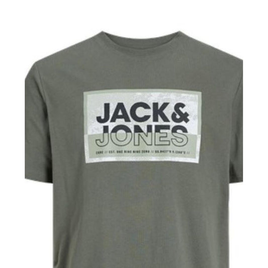 Maglia a Maniche Corte Uomo Jack & Jones JCOLOGAN TEE SS 12253442  Verde