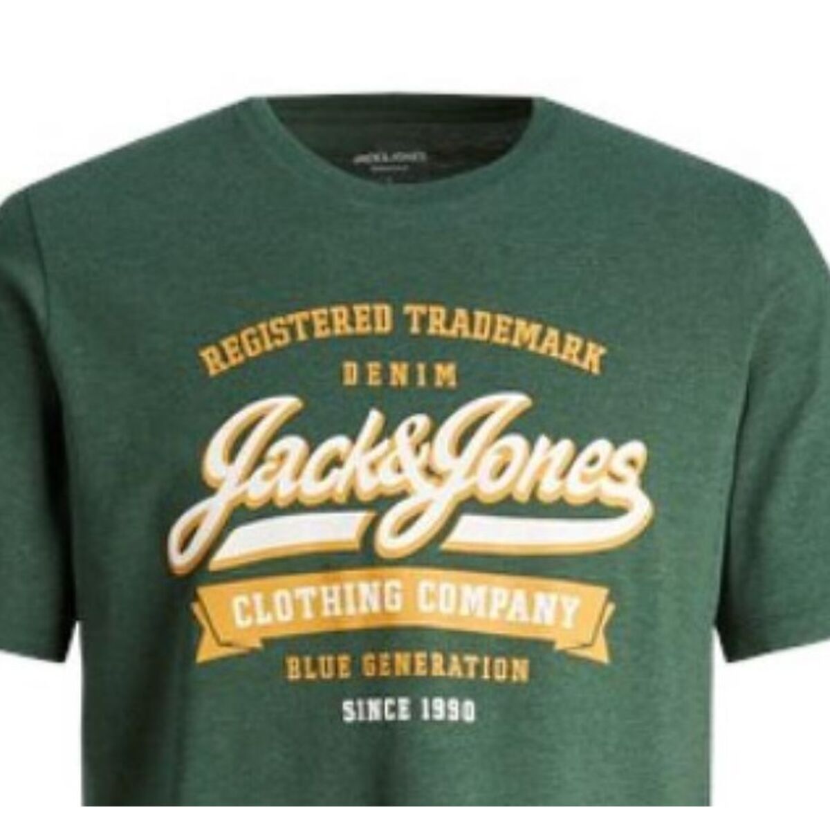 Maglia a Maniche Corte Uomo Jack & Jones TEE SS 12246690 Verde (S)