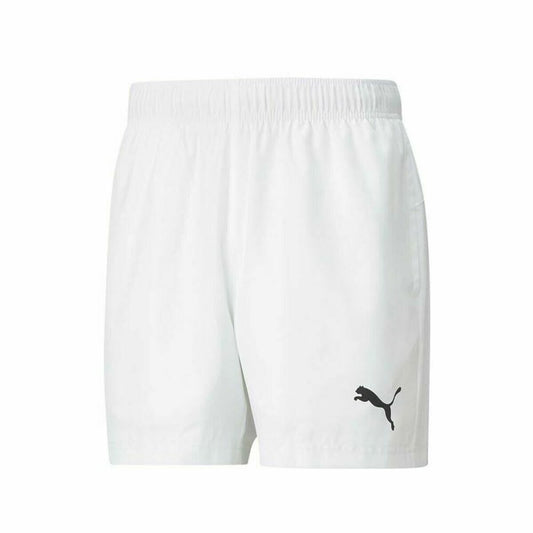 Pantaloni Corti Sportivi da Uomo Puma Bianco Taglia S