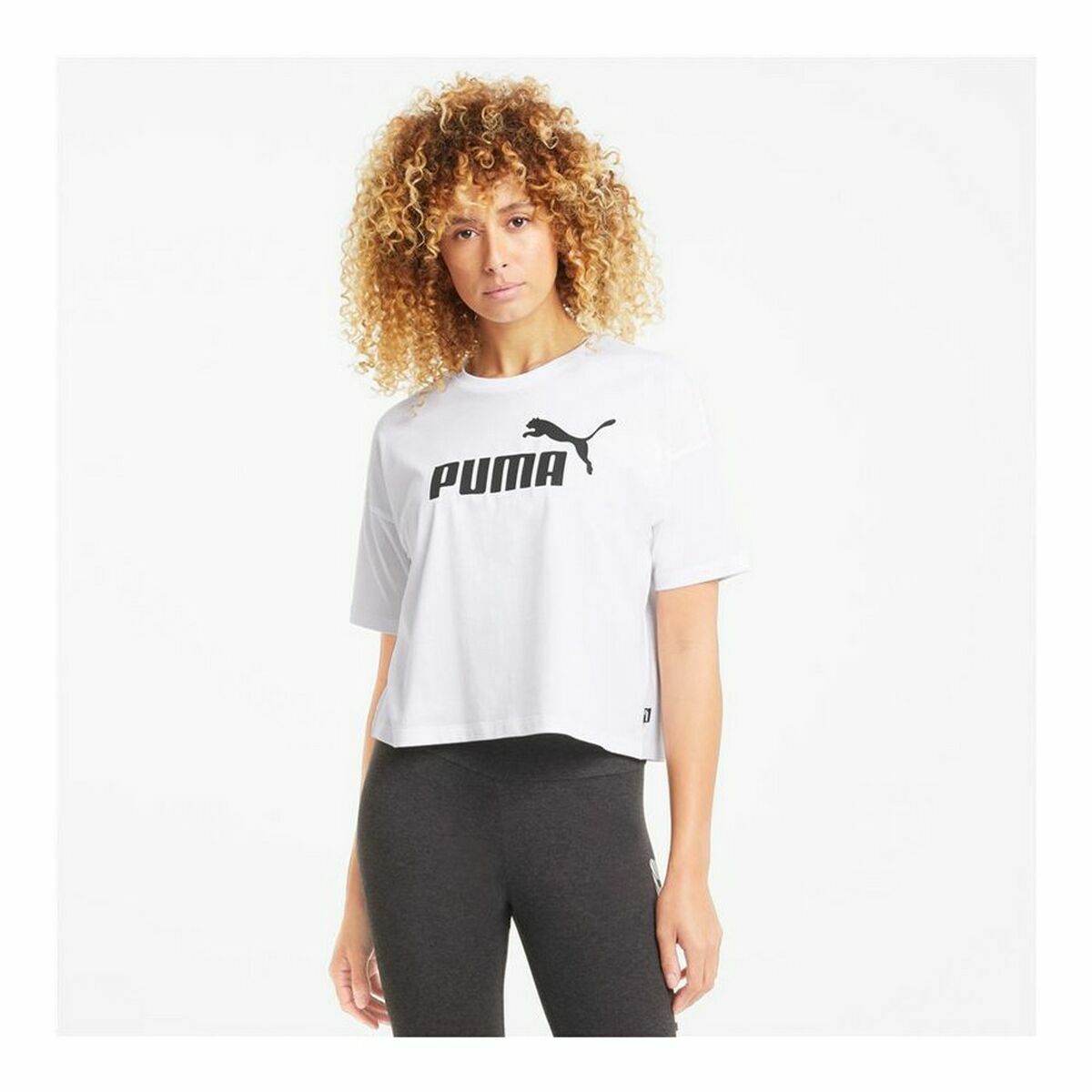 Maglia a Maniche Corte Donna Puma Bianco S