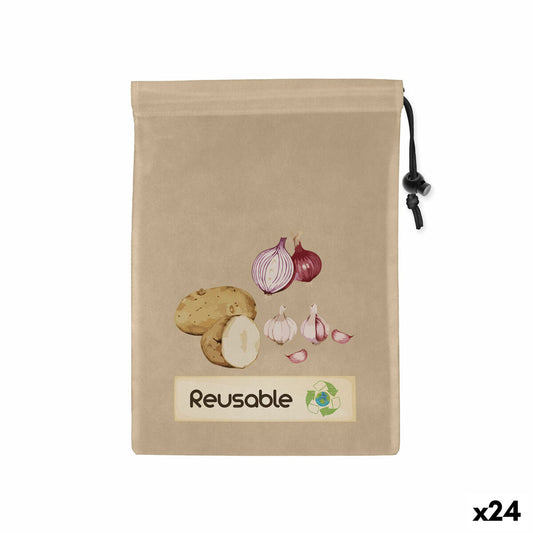 Sacchetto Riutilizzabile per Alimenti Quttin TNT (Non Woven) 44,5 x 29,5 cm (24 Unità)