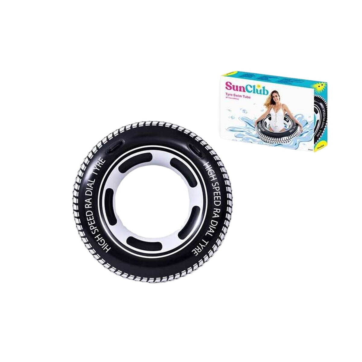 Galleggiante Gonfiabile SunClub Circolare Pneumatico Ø 115 cm