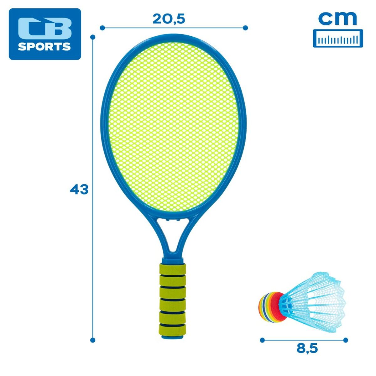 Gioco di Racchette Colorbaby 20,5 x 43 x 1,5 cm (6 Unità)
