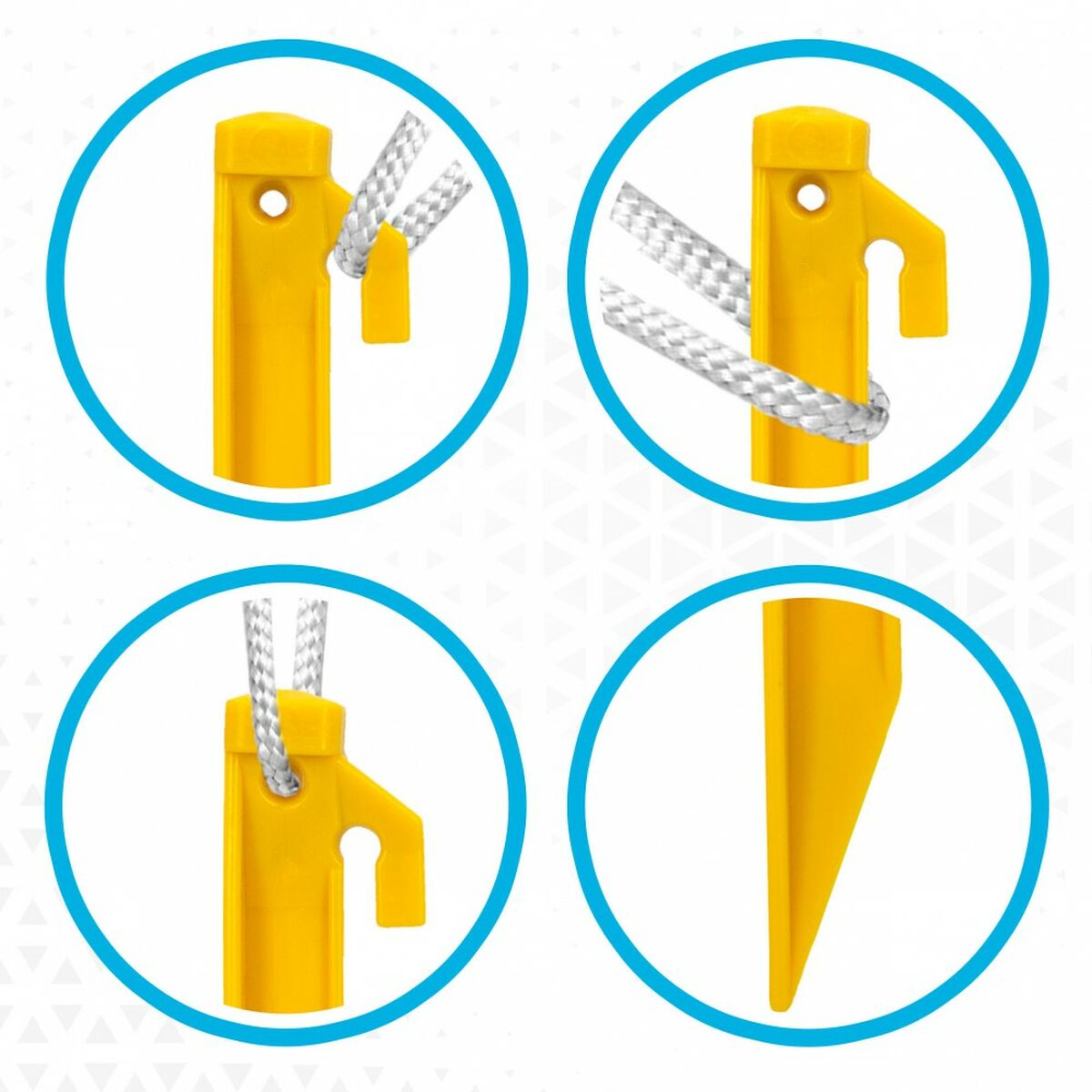 Picchetti da campeggio Aktive 6 Pezzi (24 Unità)