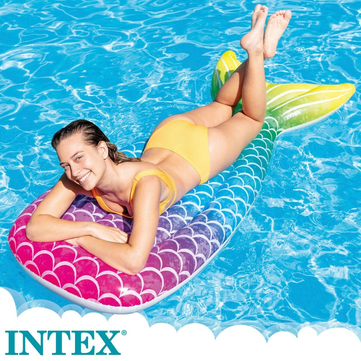 Materassino Gonfiabile Intex Sirena 71 x 178 x 18 cm (6 Unità)