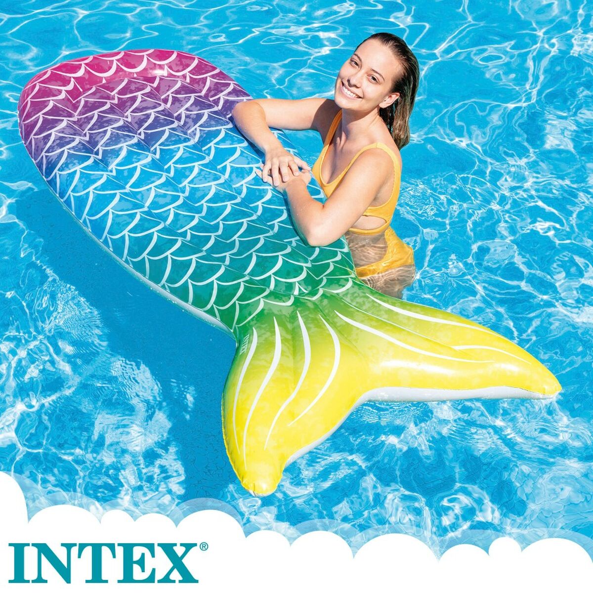 Materassino Gonfiabile Intex Sirena 71 x 178 x 18 cm (6 Unità)