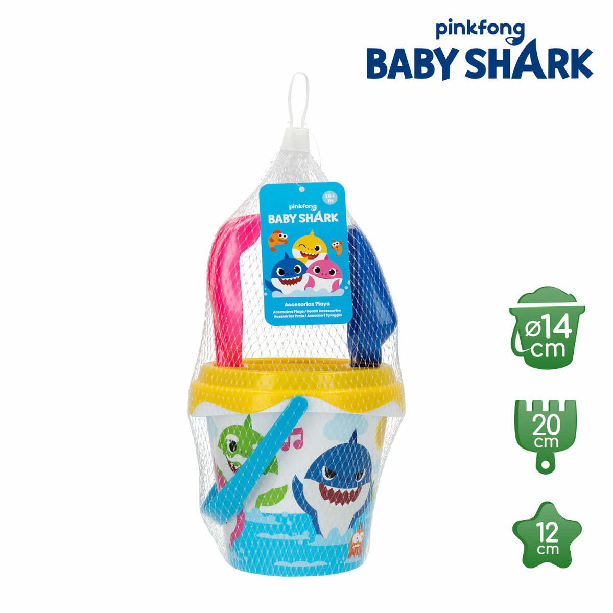 Set di giocattoli per il mare Baby Shark Ø 14 cm Plastica (24 Unità)